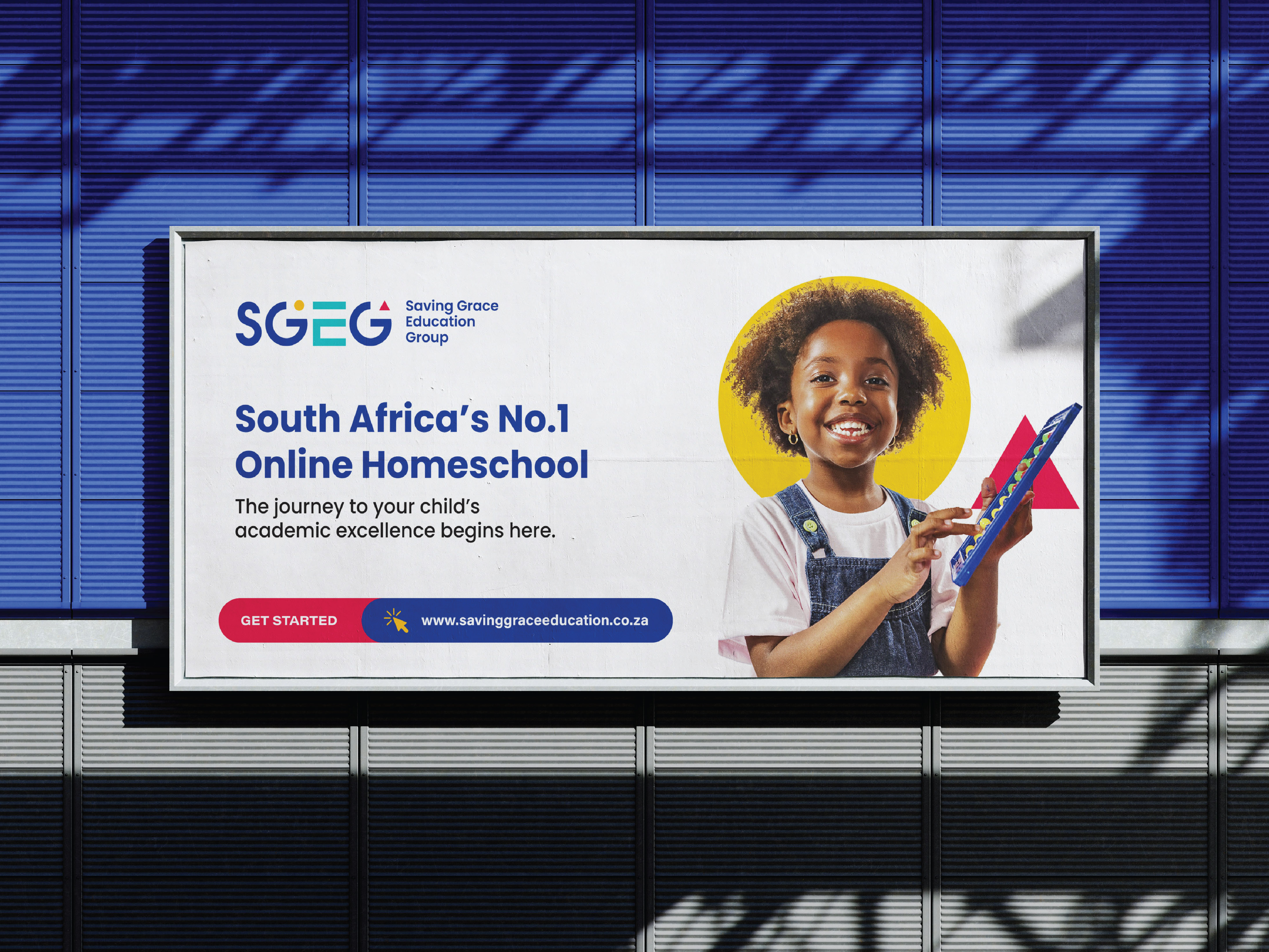 Saving Grace Education Group — South Africa's No.1 Online Homeschool billboard
